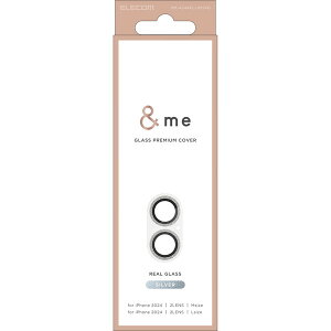 PM-A24AFLLP5SVG ELECOM �V���o�[ &me [iPhone16 / iPhone16 Plus �J���� �����Y�J�o�[ �K���X �O���b�^�[]