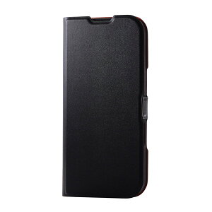 PM-A24APLFUBK ELECOM �u���b�N [iPhone16 �\�t�g���U�[�P�[�X ���Εt]