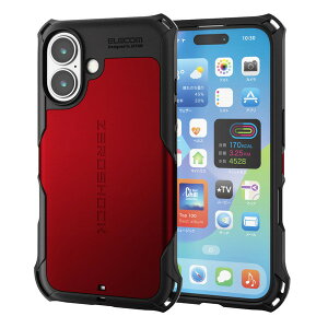 PM-A24AZERORD ELECOM ���b�h [iPhone16 ZEROSHOCK �P�[�X]