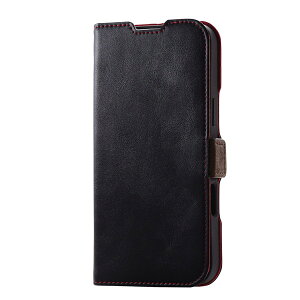 PM-A24BPLFYBK ELECOM �u���b�N [iPhone16 Plus �\�t�g���U�[�P�[�X ���Εt]