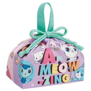 【エントリーでP10倍!24日20:00-27日9:59】 KB7 ギャビーのドールハウス スケーター 子供用 お弁当 巾着袋 マチ付き キッズ 日本製