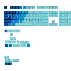 GLO-KB-ACC-KC-GPBT-GR-OCN-US Glorious I[V GPBT Gradient Keycaps - Ocean - US - Retail [L[Lbv]