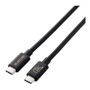 USB4-V2CCE10NBK ELECOM �u���b�N [TypeC�P�[�u�� (C to C) 1m �[�d/�f�[�^�]�� PD EPR 240W �������[�d 5A USB4]