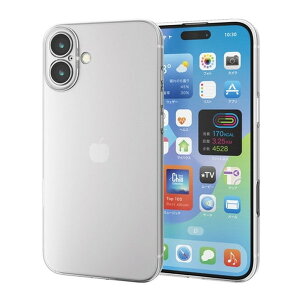 PM-A24BUCTKCR ELECOM NA [iPhone16 Plus P[X \tg Jo[ JYی݌v Ɍی]