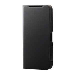 PM-S244PLFUBK ELECOM �u���b�N [AQUOS sense9 SH-53E �P�[�X ���U�[ �蒠�^ �}�O�l�b�g �t���b�v �Ռ��z�� ���y�� ���^]