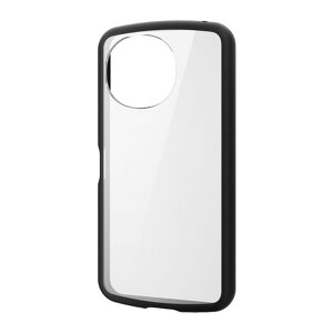 PM-S244TSLFCBK ELECOM �u���b�N [AQUOS sense9 SH-53E �P�[�X �n�C�u���b�h �Ռ��z�� �y�� ���^ �J���������Y�ی�݌v �X�g���b�v�z�[���t]