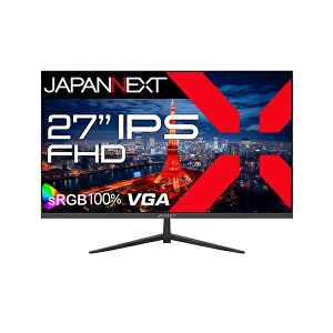 JN-IPS271FHD JAPANNEXT tfBXvC 27^ / 1920×1080 / HDMI×1 VGA×1 / ubN / Xs[J[L / 2Nۏ