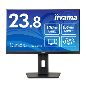 XUB2492HSU-B6 iiyama ProLite tfBXvC 23.8^ / 1920×1080 / HDMI DisplayPort / ubN / Xs[J[ / IPS / ~ / ]