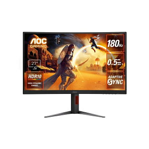 C27G4H/11 AOC Q[~OtfBXvC 27^ / 1920×1080 / HDMI DisplayPort / ubN / Xs[J[Ȃ / 180Hz / Ȗ