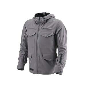 D49724 デイトナ(Daytona) バイク用 ジャケット 春秋 CE規格 ソフトプロテクター付属 ストレッチ 撥水 タクティクールパーカー DJ-022 グレー XLサイズ