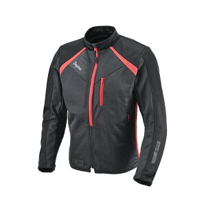 D49755 デイトナ(Daytona) バイク用 ジャケット 春夏 CE規格 ソフトプロテクター付属 メッシュ スピードエアフルメッシュジャケット DJ-024 ブラック/レッド 2XLサイズ
