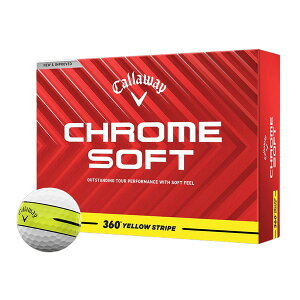 CHROME SOFT(�N�����\�t�g) �{�[�� 2025�N���f�� 360 YLW STRIPE(�C�G���[�X�g���C�v) 1�_�[�X(12����) �L�����E�F�C �y���{���K�i�z