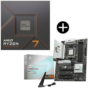 yKiz AMD Ryzen7 7700X W/O Cooler CPU + MSI B850 GAMING PLUS WIFI ATX}U[{[h Zbg