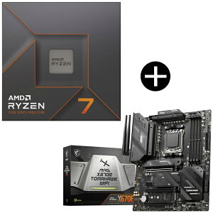 yKiz AMD Ryzen7 7700X W/O Cooler CPU + MSI MAG X670E TOMAHAWK WIFI MSI MAG X670E TOMAHAWK WIFI ATX}U[{[h Zbg