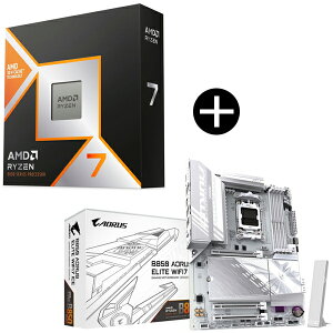 AMD Ryzen 7 9800X3D CPU + GIGABYTE B850 A ELITE WF7 ICE ATX}U[{[h Zbg