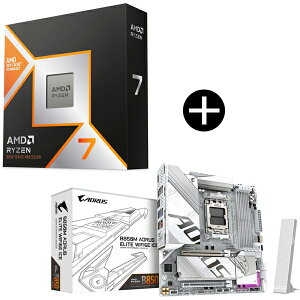 AMD Ryzen 7 9800X3D CPU + GIGABYTE B850M A ELT WF6E ICE Micro-ATX}U[{[h Zbg