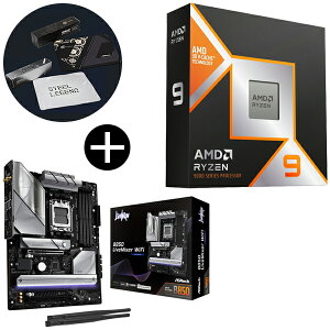 AMD Ryzen 9 9900X3D CPU + ASRock B850 LiveMixer WiFi ATX}U[{[h + ASRockIWi}EXpbh Zbg