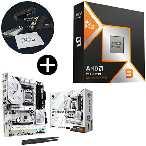 AMD Ryzen 9 9900X3D CPU + ASRock X870 Steel Legend WiFi }U[{[h + ASRockIWi}EXpbh Zbg