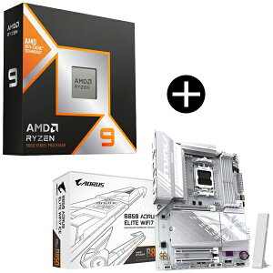 AMD Ryzen 9 9950X3D CPU + GIGABYTE B850 A ELITE WF7 ICE ATX}U[{[h Zbg