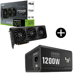 ASUS PRIME-RTX5070-O12G OtBbNJ[h + TUF-GAMING-1200G ubN djbg Zbg