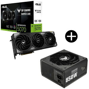 ASUS TUF-RTX5070-O12G-GAMING OtBbNJ[h + TUF-GAMING-850G ubN djbg Zbg