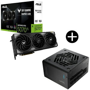 ASUS TUF-RTX5070TI-O16G-GAMING OtBbN{[h + FSP VITA-1000GM ATXdjbg (1000W) Zbg