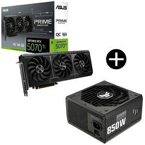 ASUS PRIME-RTX5070TI-O16G OtBbN{[h + TUF-GAMING-850G ubN djbg Zbg