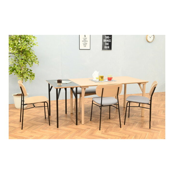 楽天市場】ダイニングチェア コティ スチール脚BK-F(布張り)-GRY 2脚 