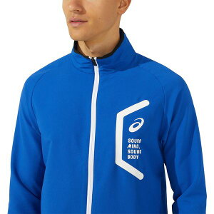 【エントリーでP10倍!24日20:00-27日9:59】 スポーツウエア TEAM HEX DRY CROSS JACKET ASICS BLUE 3XL 2031E052 401 アシックス