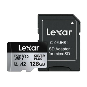 LMSSIPL128G-BNANG LEXAR Professional SILVER PLUS microSDXC UHS-I [}CNSDJ[h 128GB]