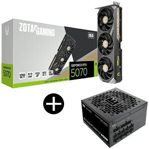 ZOTAC GAMING GeForce RTX 5070 SOLID OtBbN{[h (12GB GDDR7) + Thermaltake PS-TPT-0850FNFAGJ-3 ubN TOUGHPOWER GT/0850W ATX3.1 djbg Zbg