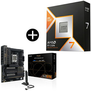 AMD Ryzen 7 9800X3D CPU + ASUS PROART-X870E CREATOR WIFI }U[{[h Zbg