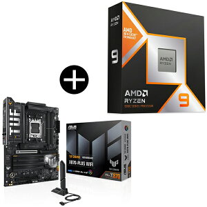 AMD Ryzen 9 9950X3D CPU + ASUS TUF-GAMING X870-PLUS WIFI }U[{[h Zbg