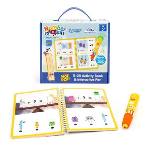 EI 2551 Hot Dots Numberblocks 11-20 Activity Book and Light-Up Pen �i���o�[�u���b�N�X 11-20 �A�N�e�B�r�e�B�u�b�N&�C���^���N�e�B�u�y�� Learning Resources
