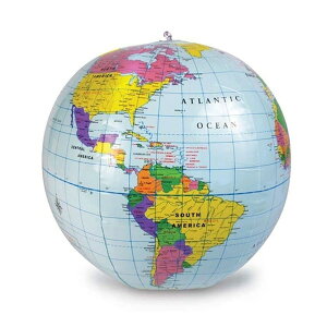 LSP 2432 Inflatable World Globe �q�ǂ��̐��E���ӂ���ޒn���V �p��� Learning Resources