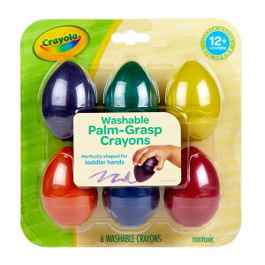Washable Palm-Grasp Crayons 6ct 811451 Crayola
