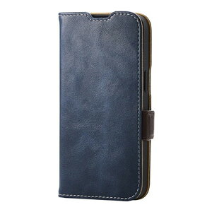 PM-A25SPLFYNV ELECOM iPhone 16e �P�[�X ���U�[ �蒠�^ �}�O�l�b�g �t���b�v �Ռ��z�� �X�g���b�v�z�[���t �X�^���h�@�\�t �l�C�r�[