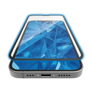 PM-A25SFLGFDRBL ELECOM iPhone 16e / 14 / 13 / 13Pro �K���X�t�B���� �u���[���C�g�J�b�g �S�ʕی� 365���ۏ� �_�C�m���b�N�X(R)