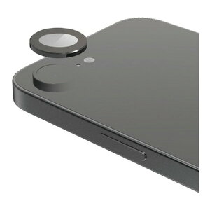 PM-A25SFLLGBK ELECOM iPhone 16e �J�����t�B���� �K���X ������ �\�ʍd�x10H �w��h�~ �J���������Y�ی�J�o�[ �u���b�N