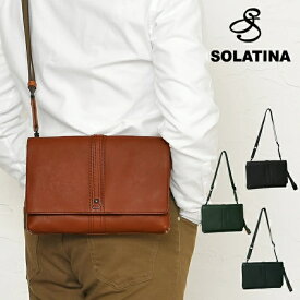 SOLATINA ソラチナ メンズ ショルダーバッグ 牛革 本革 レザー 3way クラッチバッグ フラップ マグネット開閉 SBG-00076