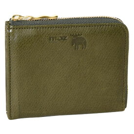 moz モズ 財布 短財布 レディース L字ファスナー 手のひらサイズ 薄マチ エルク ヘラジカ 86071