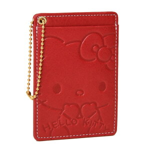HELLO KITTY ハローキティ パスケース 87120〜87124 本革 大人可愛い レディース レザー 牛革 キティ マイメロディ クロミ ポムポムプリン シナモロール ポチャッコ サンリオシリーズ カード入れ