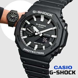 �y���r���[�ŉ����ۏ� 11�N�z�J�V�I CASIO G-SHOCK G-�V���b�N GA-2100-1A ANALOG-DIGITAL 2100SERIES �u���b�N �z���C�g �����Y �A�i���O �f�W�^�� �r���v �M�t�g �v���[���g�y�C�O���K�i�z