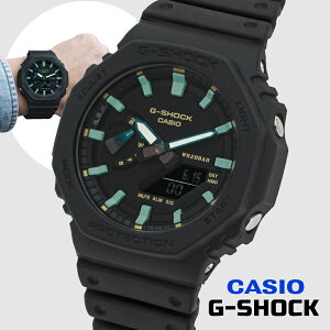 �y���r���[�ŉ����ۏ� 11�N�zCASIO �J�V�I GA-2100RC-1A G-SHOCK G-�V���b�N ANALOG-DIGITAL 2100 Series �u���b�N �����Y�r���v �J�[�{���R�A �ϏՌ� 20�C���h�� �A�i�f�W LED�t �M�t�g �v���[���g�y�C�O���K