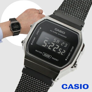 �y���r���[�ŉ����ۏ� 11�N�z�J�V�I CASIO A168WEMB-1B �u���b�N �����Y�r���v �f�W�^��EL �o�b�N���C�g �X�g�b�v�E�H�b�` ���퐶���h�� �X�e�����X [�C�O���K�i]