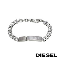 DIESEL ディーゼル DX0966040 メンズ ブレスレット アクセサリー シルバー ロゴプレート プレゼント【海…