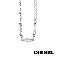 DIESEL ディーゼル DX1600040 メンズ ネックレス アクセサリー チェーンネックレス シルバー ロゴ プレゼ…