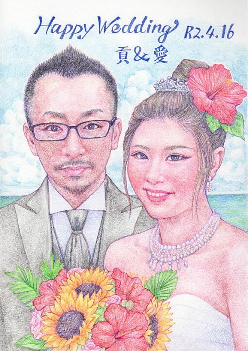 市場 似顔絵 贈答品 贈答用 両親 和 ウェディング 結婚式 サンクスボード ウェルカムボード ブライダル