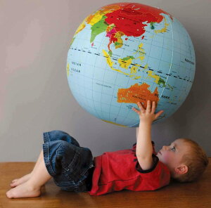 v[CɁ@r[`{[@nV@a50cm@Inflatable World Globe@ց@r[`pi@tiger tribe