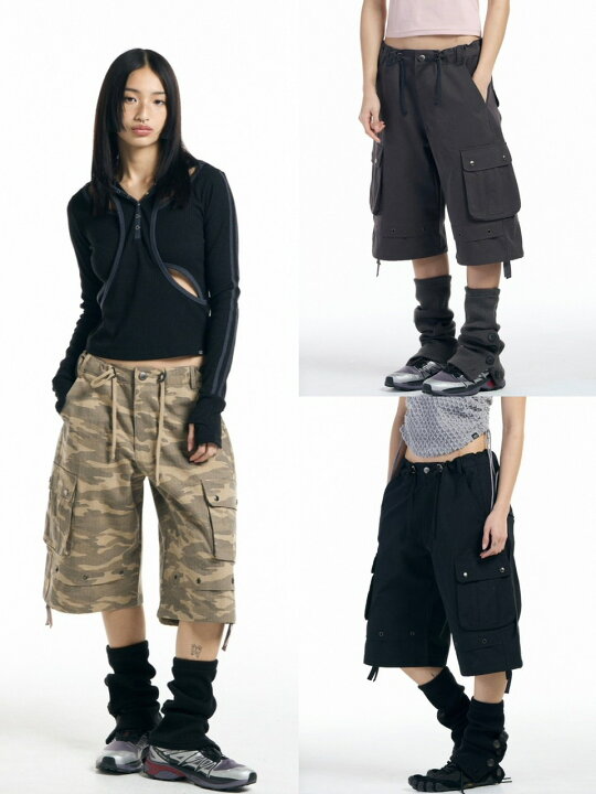 楽天市場】正規品 【 SETUP-EXE Back pocket strap short cargo Pants 